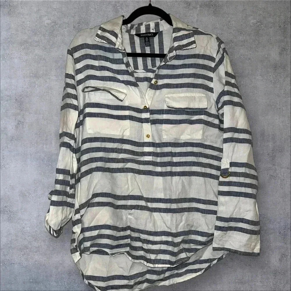 Ellen Tracy linen top size large - Picture 1 of 7